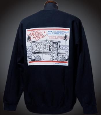 kustomstyle 롼ͥå åȥȥ졼ʡ 8.4oz΢ (KSSW2516BK) KSPS crew sweat shirts 顼֥å