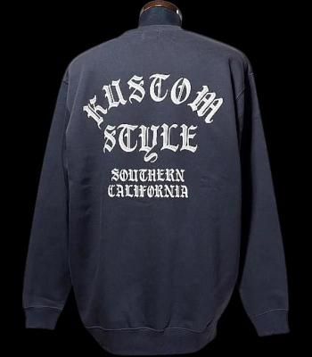 kustomstyle 롼ͥå åȥȥ졼ʡ 10oz΢ (KSSW2411SUMI) shades logo crewneck sweat 顼