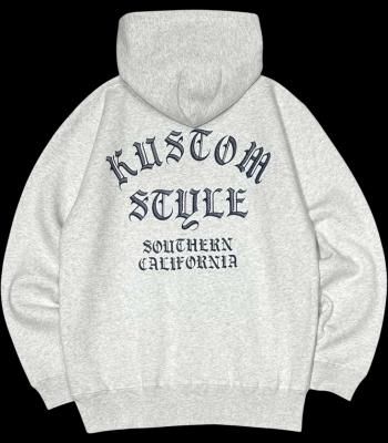 kustomstyle åץå åȥѡ 10oz ΢ (KSP2411ASH) shades logo zip up hoodie 顼å奰졼