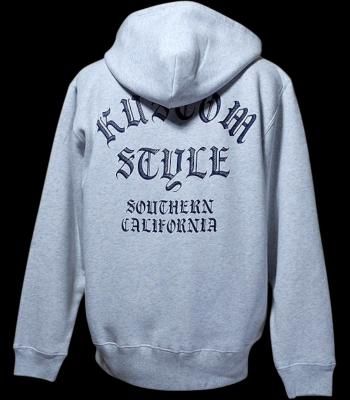kustomstyle åץå åȥѡ 10oz ΢ (KSP2411ASH) shades logo zip up hoodie 顼å奰졼