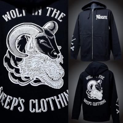 parasite ѥ饵 إ å ե른å ѡ 12oz ΢ (WOLF IN THE SHEEP'S) zip parka 顼֥å