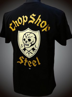 steel-hot rod wear スティール Tシャツ (STL-C019) grimb design カラー：ブラック