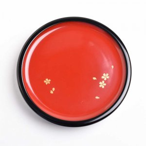 蒔絵 塗豆皿（ 桜 ）
