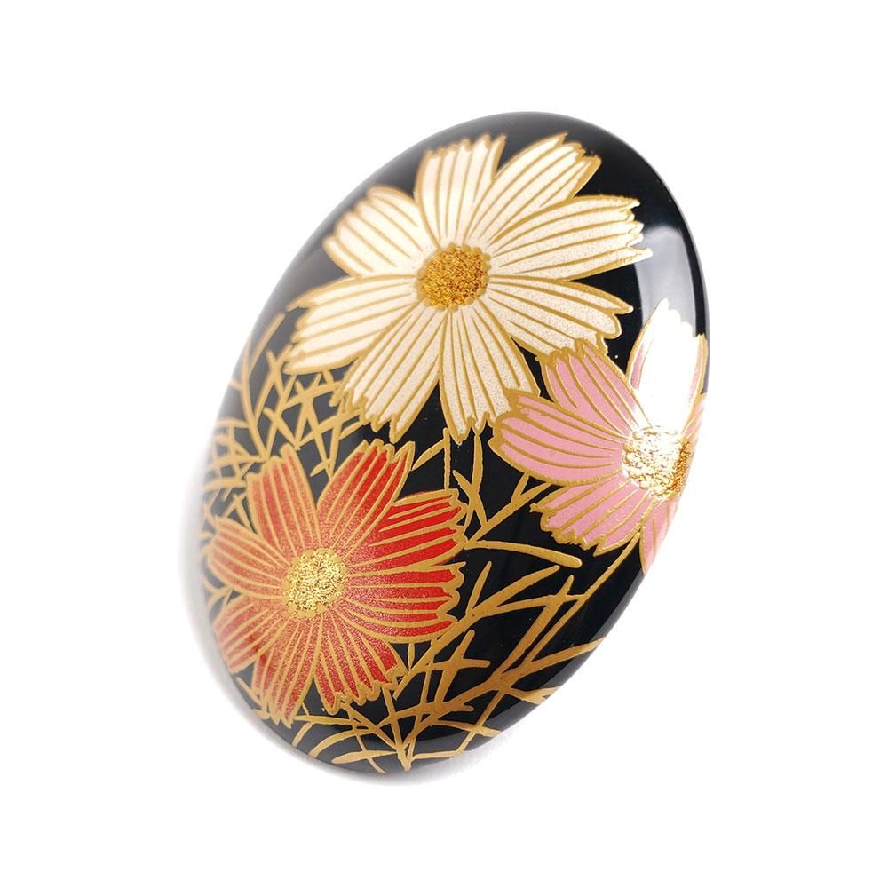 漆芸 桜ちらし蒔絵 花台 最大幅45.7cm 木製 卓 覆輪 雪輪 MA345 Amazon.co.jp: 花七宝蒔絵 扇子形 屏風押さえ 六本 木箱入り
