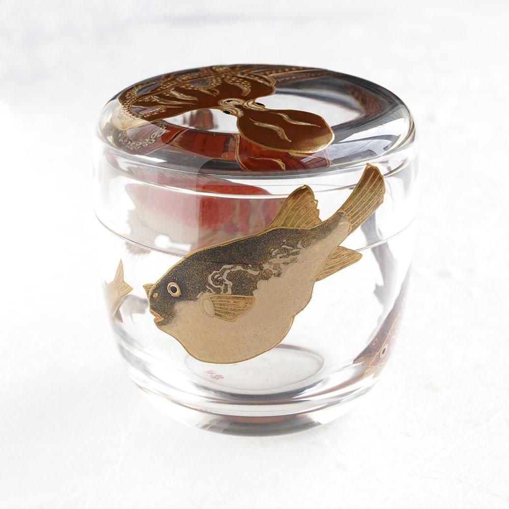 mokihana　蟹平茶碗、青海盆、摺漆竹林蒔絵中棗 mokihana 蟹平茶碗、青海盆、摺漆竹林蒔絵中棗 栗山園オンライン通販