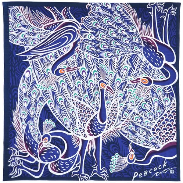 大判風呂敷〈Peacock/BLU〉｜Ki-Yan Stuzio ONLINE