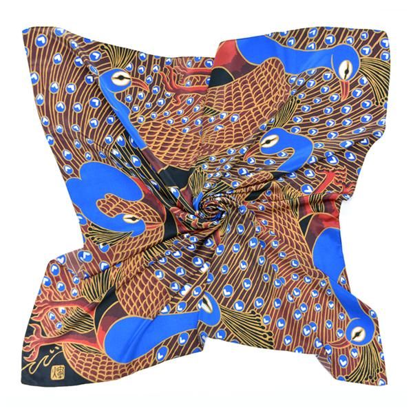 シルクスカーフ Peacock Ki Yan Stuzio Online シルクスカーフ Peacock Ki Yan Stuzio Online