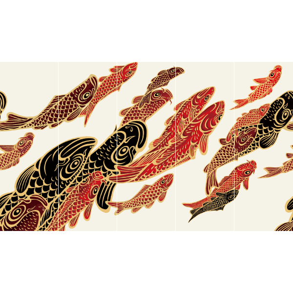 ki-yan キーヤンスタジオ koi carp 壁画クロス〈Carp〉【90cm巾】|Ki-Yan Stuzio ONLINE