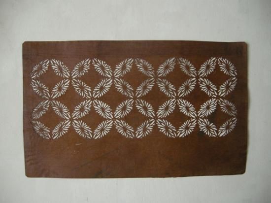 伊勢型紙（27）花の七宝繋ぎ - ANTIQUE belle WEB SHOP