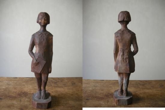 (値下げ)木製 彫刻 南国で木登りを楽しむ少年少女達　 骨董品 楠木地彫 日蓮 金泥書 1.8寸～3.5寸 | 激安仏壇仏具の販売なら