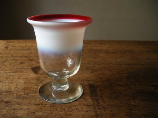 吹きガラス 脚付アイスクリームカップ - ANTIQUE belle WEB SHOP