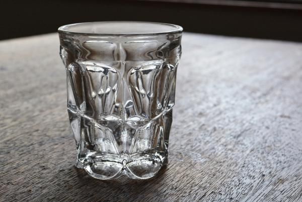 プレスガラス げんこつコップ 【C】 - ANTIQUE belle WEB SHOP