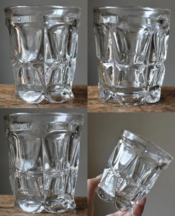 プレスガラス げんこつコップ 【C】 - ANTIQUE belle WEB SHOP