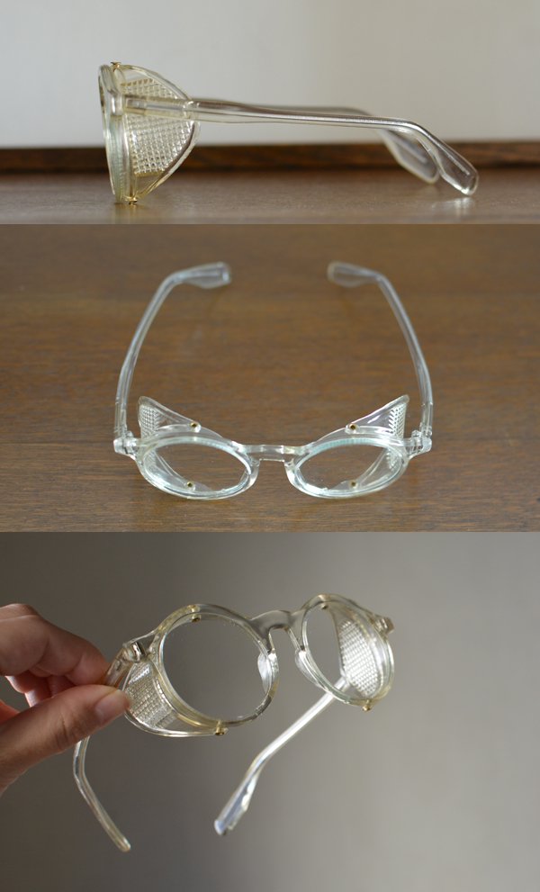 クリアフレームの眼鏡 立体フード付き - ANTIQUE belle WEB SHOP
