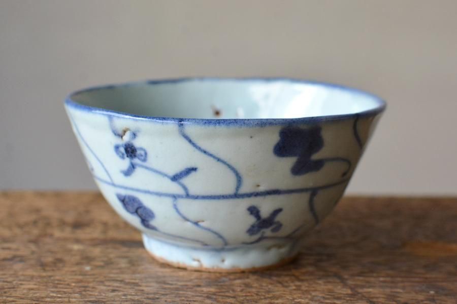 清王朝時代　煎茶茶碗　五客　直径6.5センチ　高さ3.5センチ 清王朝時代 煎茶茶碗 五客 直径6.5センチ 高さ3.5センチ
