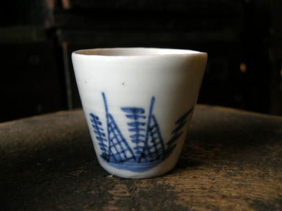 伊万里 小さな蕎麦猪口 網干し - ANTIQUE belle WEB SHOP