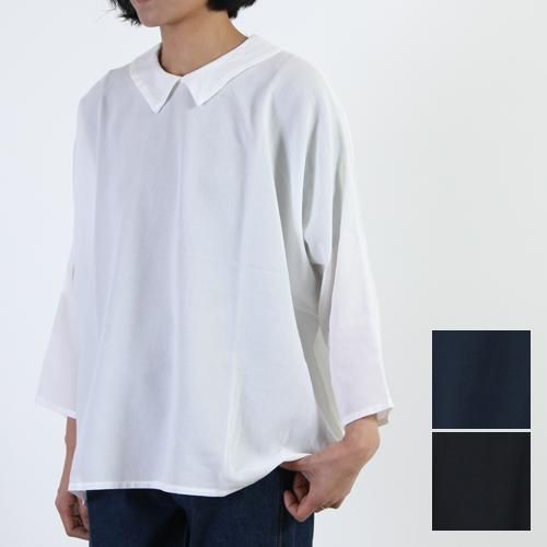 mizuiro ind (ミズイロインド) シャツカラードルマンプルオーバー