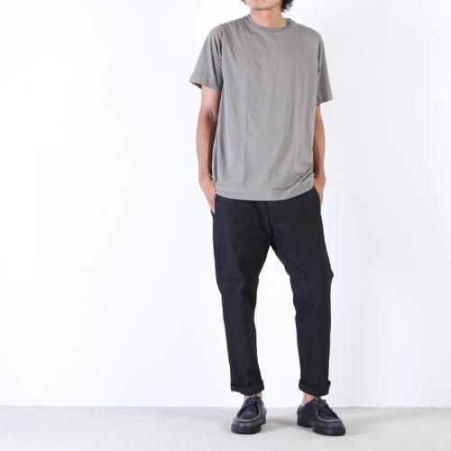ORDINARY FITS オーディナリーフィッツ タックトラウザー 0グレー Ordinary Fits (オーディナリーフィッツ) WIDE TUCK CHINO PANTS