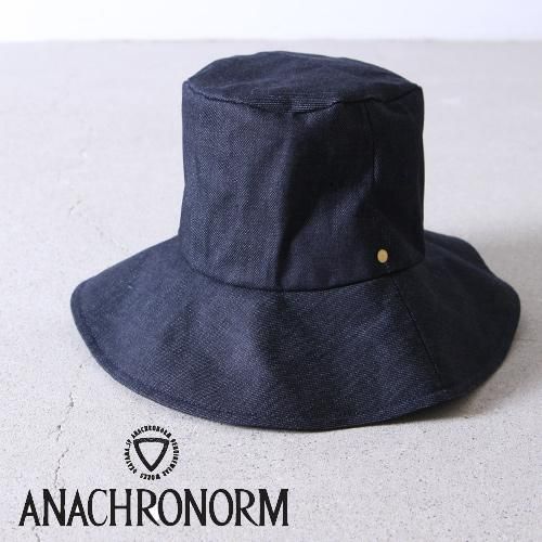 DECHO (デコー) ×ANACHRONORM BIG WAX HAT INDIGO / ビッグワックスハット インディゴ