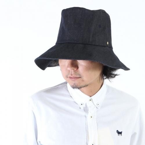 DECHO (デコー) ×ANACHRONORM BIG WAX HAT INDIGO / ビッグワックスハット インディゴ