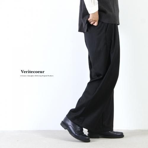 Veritecoeur (ヴェリテクール) タックワイドパンツ Veritecoeur (ヴェリテクール) タックワイドパンツ