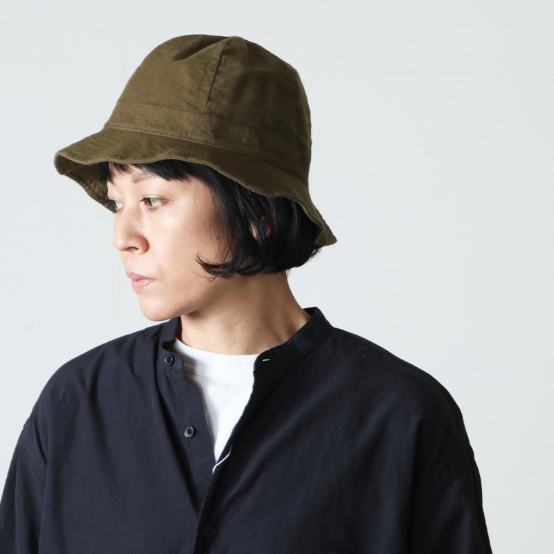 YAECA (ヤエカ) WRITE HAT HIGH COTTON LINEN / ライトハット