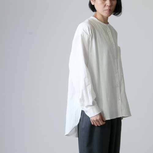 MidiUmi (ミディウミ) バンドカラーワイドシャツ