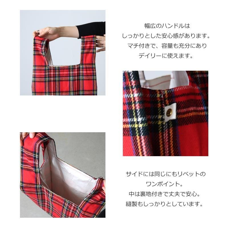 MASTER & Co. (マスターアンドコー) TARTAN WOOL ECO BAG SMALL