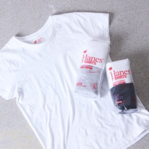 Hanes (ヘインズ) 2P Japanfit forHER クルーネックTシャツ　アソートカラー / For Women
