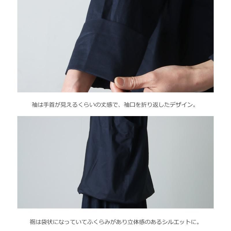 mizuiro ind (ミズイロインド) レイヤードデザインシャツ