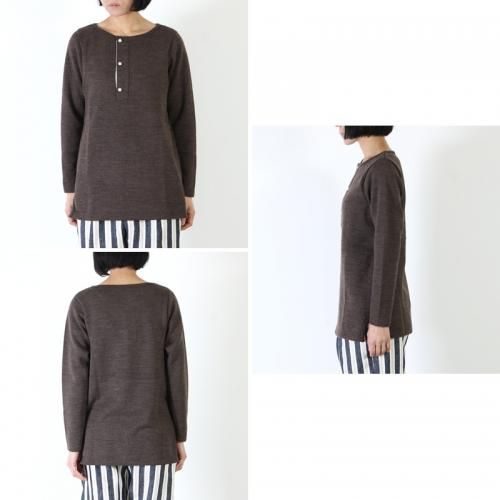 yohaku (ヨハク) henry neck l/s tee / ヘンリーネックロング