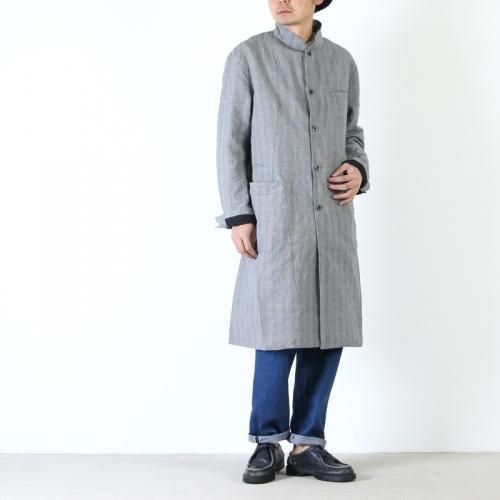 outil manteau tence ウティ グレンチェック コート-