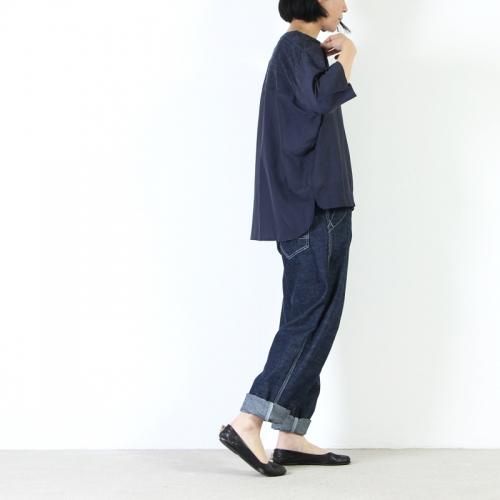 blanc basque (ブランバスク) コットンシルクレースブラウス