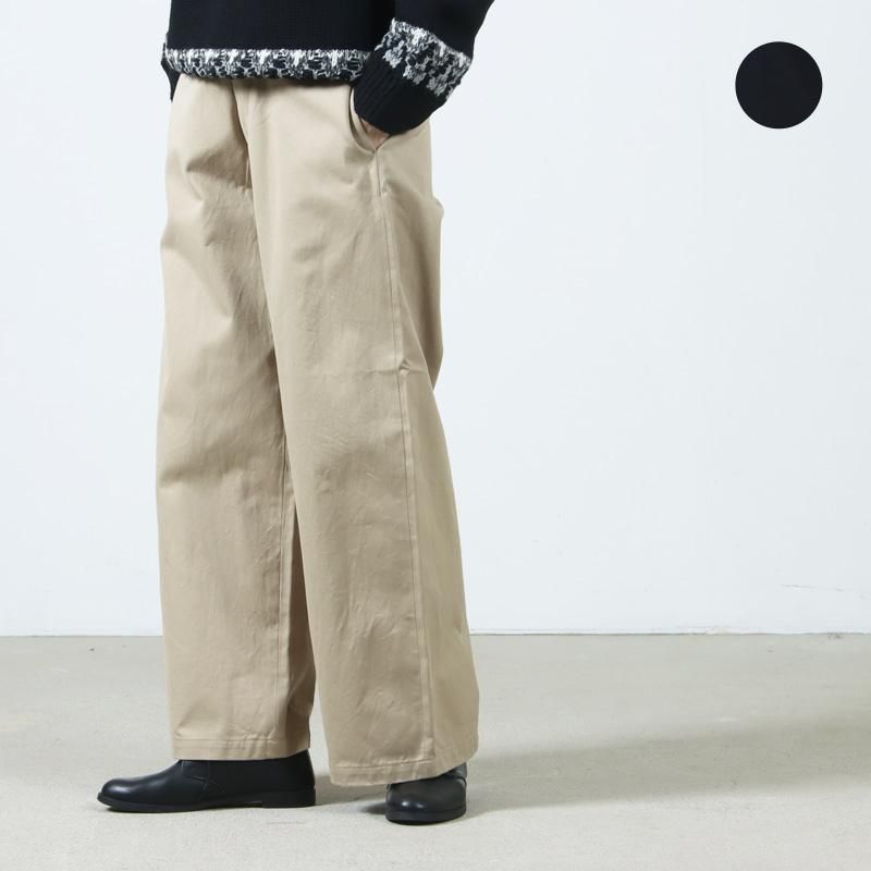 ヤエカ　チノパンツ　美品 YAECA (ヤエカ) CHINO CLOTH PANTS WIDE STRAIGHT / チノクロスパンツ