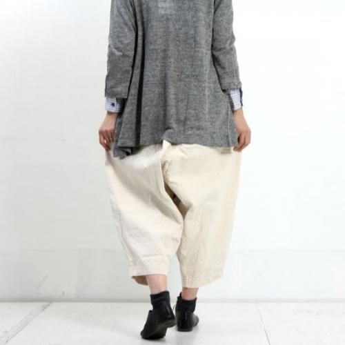 jujudhau(ズーズーダウ) TUCK PANTS-タックパンツ-キャンバス
