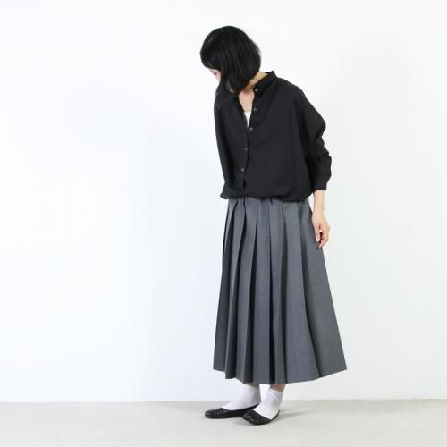 mizuiro ind (ミズイロインド) ワイドシャツチュニック