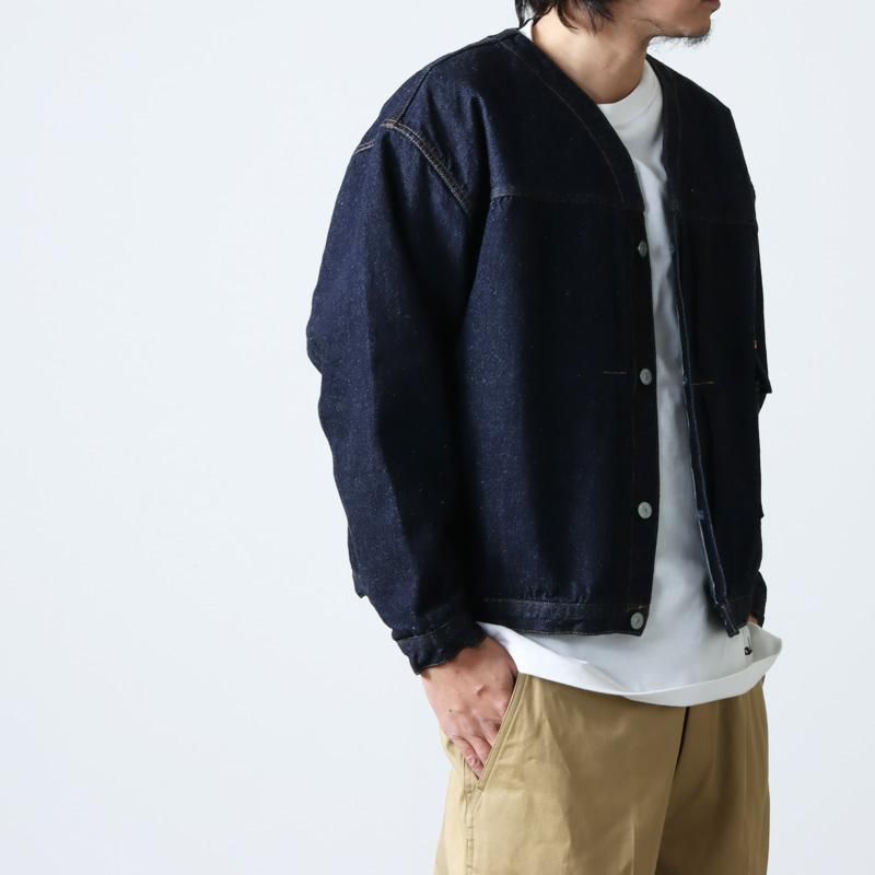 KAPTAIN SUNSHINE (キャプテンサンシャイン) No Collar Denim Jacket