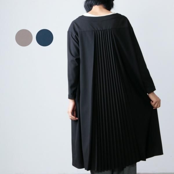 未使用 KELEN ケレン バックプリーツワンピース ブラック M kelen (ケレン) Back Pleat Dress Faill / バックプリーツドレス