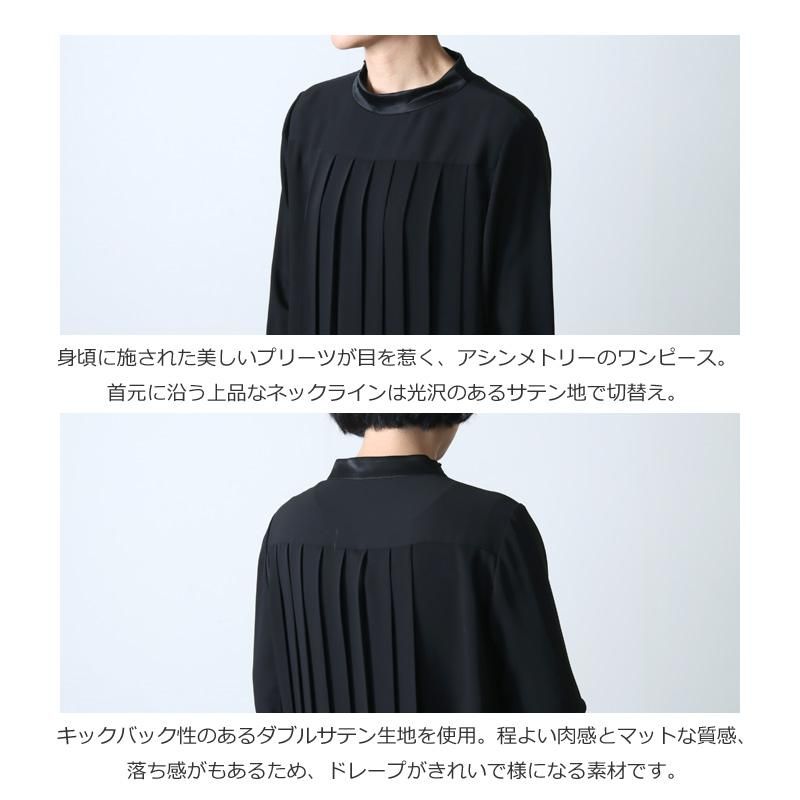 whyto (ホワイト) ASYMMETRY PLEATS DRESS / アシンメトリー
