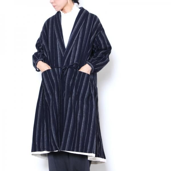 希少✨AU GARCONS オーギャルソン LULU コットンリネン コート AU GARCONS (オーギャルソン) KUDERIA / フロントリボンコート