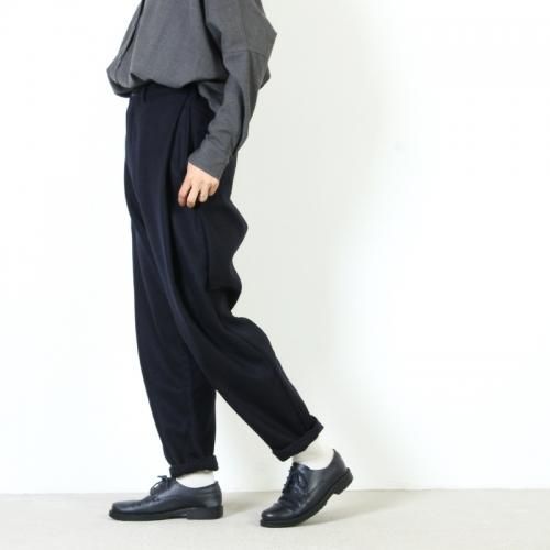 OUTIL ウティPANTALON ESCOUT ウールカシミアテーパードパンツ-