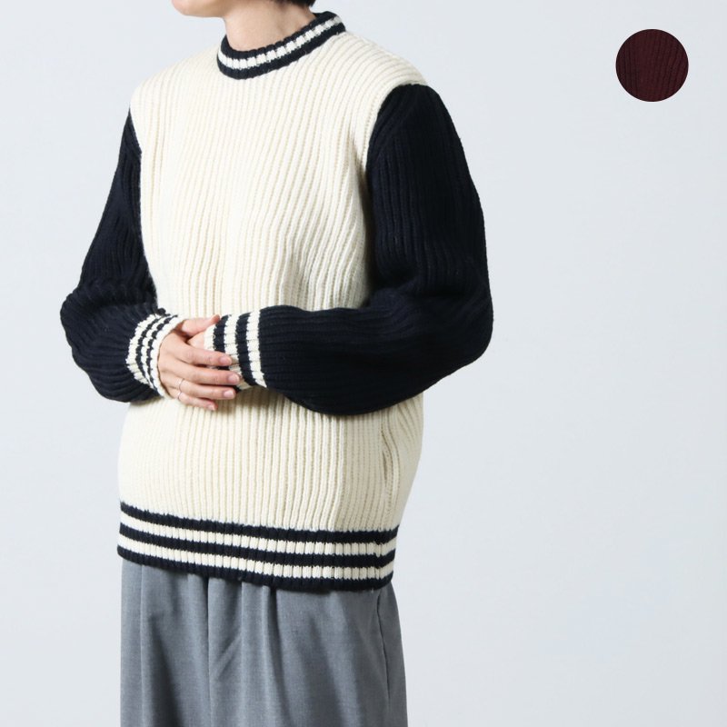 Kerry Woollen Mills (ケリーウーレンミルズ) Fisherman Rib Crew Neck