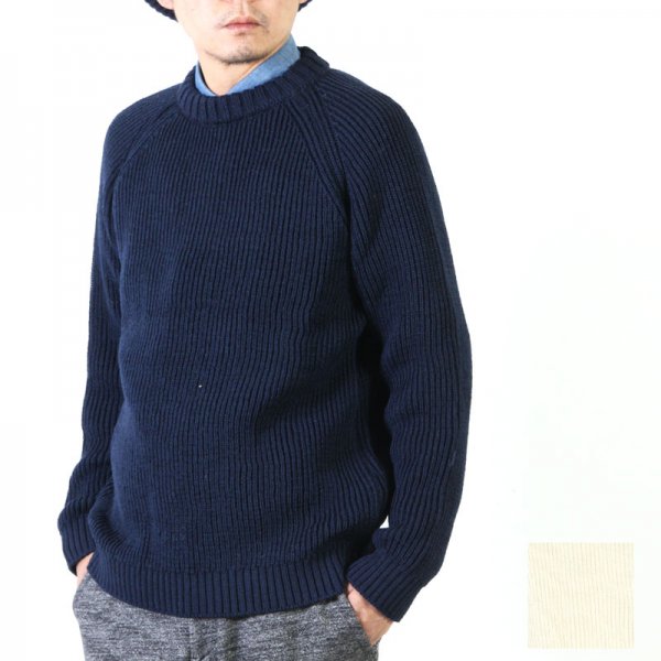 Kerry Woollen Mills (ケリーウーレンミルズ) Fisherman Rib Crew Neck