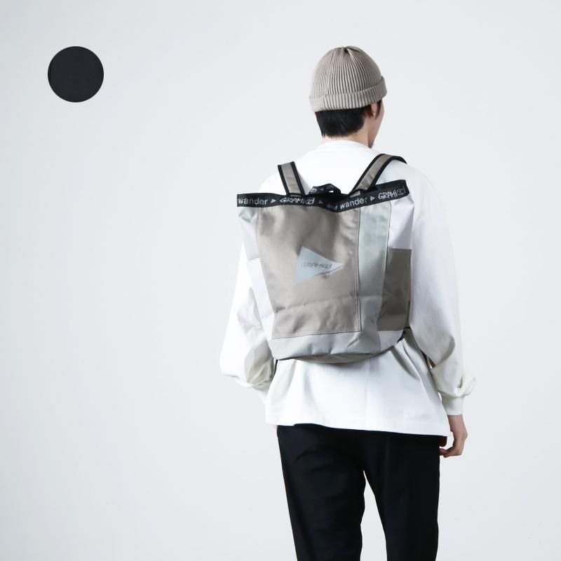 and wander (アンドワンダー) MULTI PATCHWORK 2WAY PACK