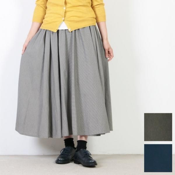 FACTORY (ファクトリー) コットン千鳥格子サーキュラースカート