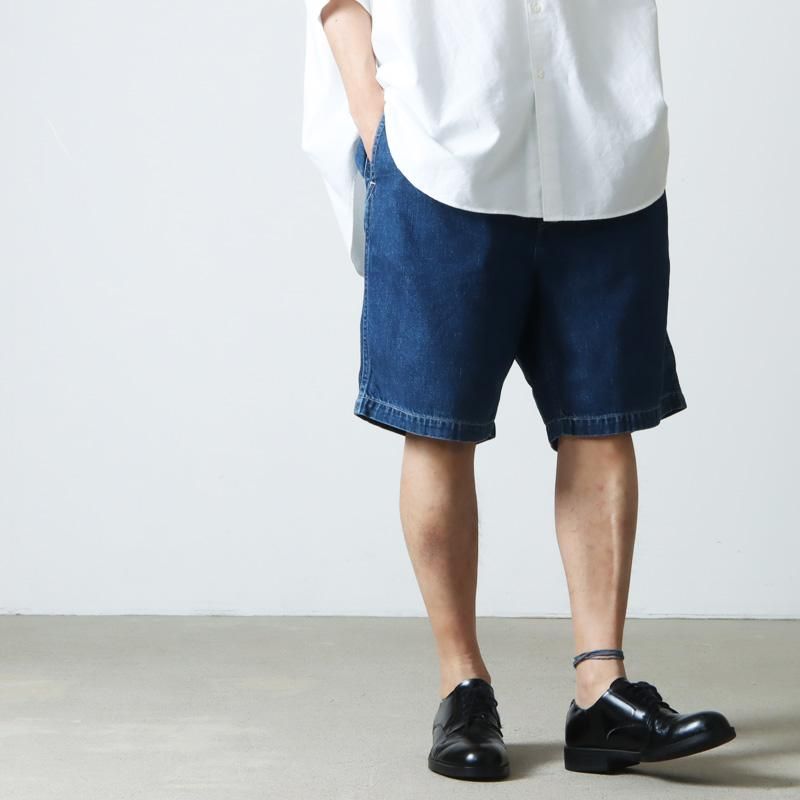 Graphpaper (グラフペーパー) Denim Baggy Shorts FADE / デニムバギー