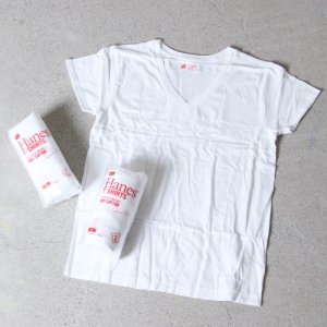 Hanes (ヘインズ) 2P Japanfit forHER VネックTシャツ / For Women