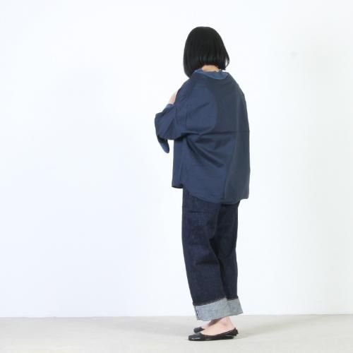 blanc basque (ブランバスク) 60sコットンボイル パールボタンシャツ