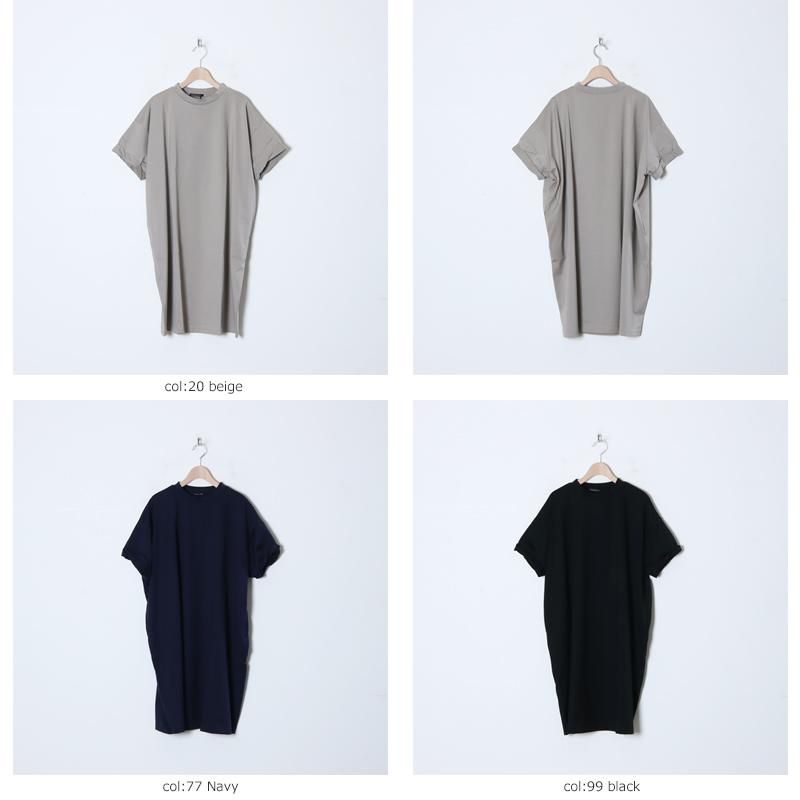 mizuiro ind (ミズイロインド) クルーネックロールスリーブ