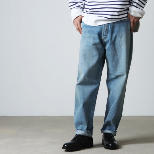 [THANK SOLD] Graphpaper (եڡѡ) Selvage Denim Five Pocket Tapered Pants LIGHT FADE